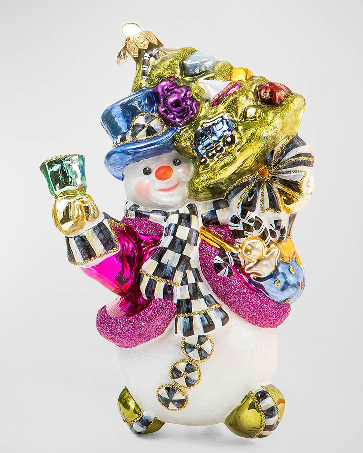 MacKenzie-Childs Granny Kitsch Christmas Snowman Ornament | Neiman