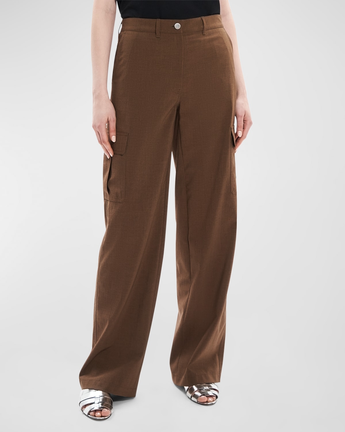 Nili Lotan Yannic StraightLeg Cargo Pants Neiman Marcus