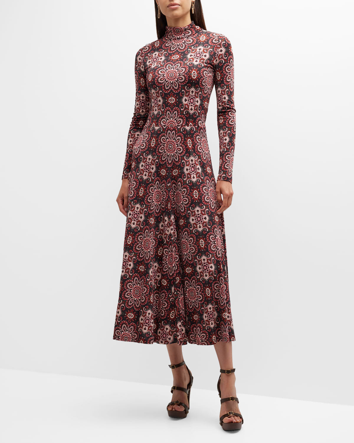 Fall Dresses CIDER Women's Mock Turtleneck Sweater Dress With Bow Tie -  Midi Length Work Dress For Fall/Winter Midi Dresses For Women