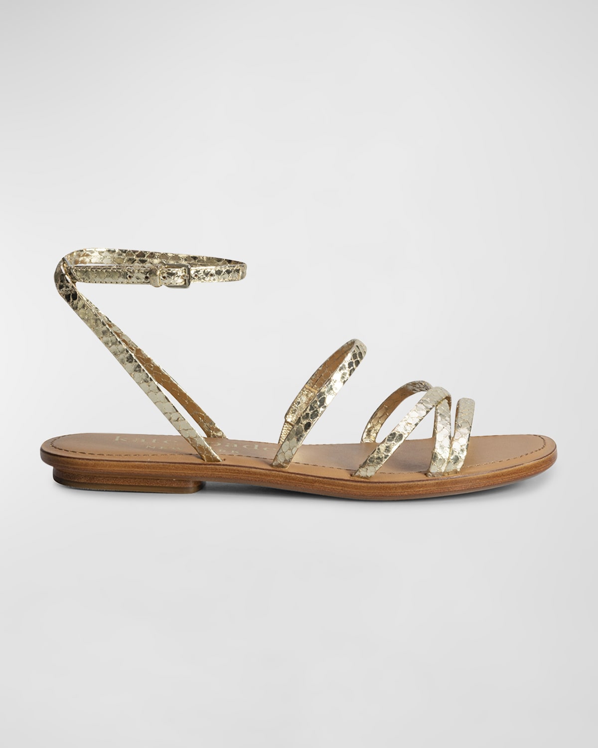 kate spade new york charmer metallic leather ball-heel sandals | Neiman ...