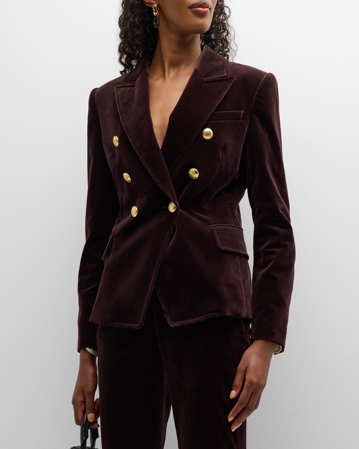 TAILORED DOUBLE BREASTED JACKET ADORNED IN ALEXANDRIA main image 0