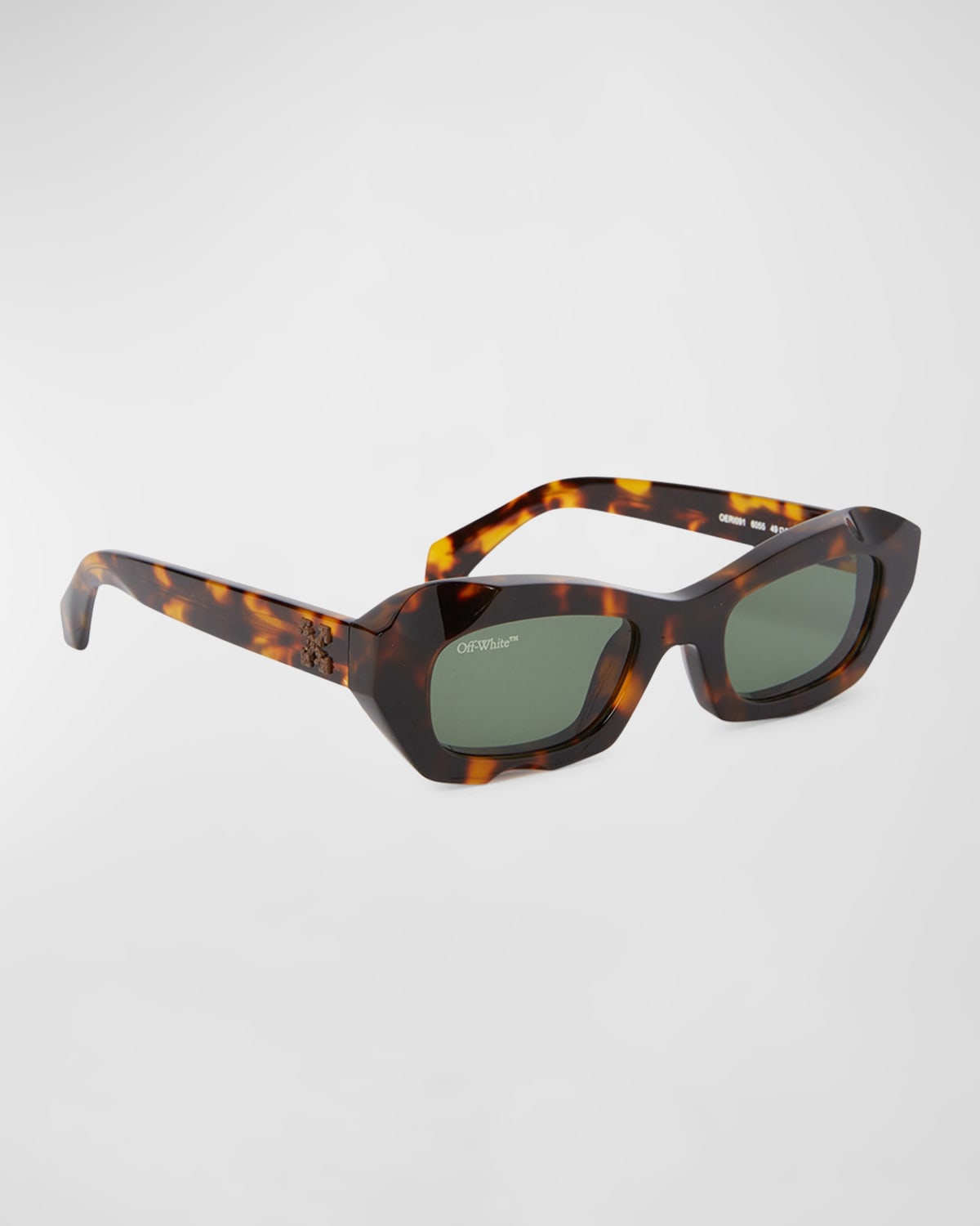 【送料&関税込】Off-White Venezia Rectangular Frame Sunglass Men's Venezia Acetate Rectangle Sunglasses | Neiman Marcus