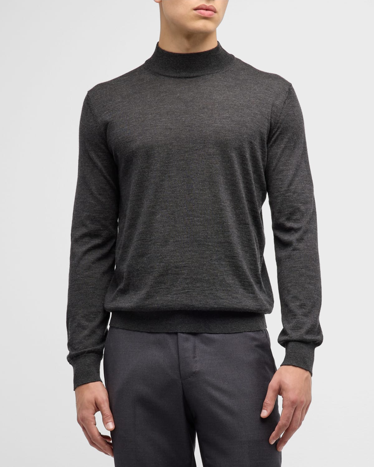 ZEGNA Men's Cashmere-Silk Casheta Light Crewneck Sweater | Neiman Marcus