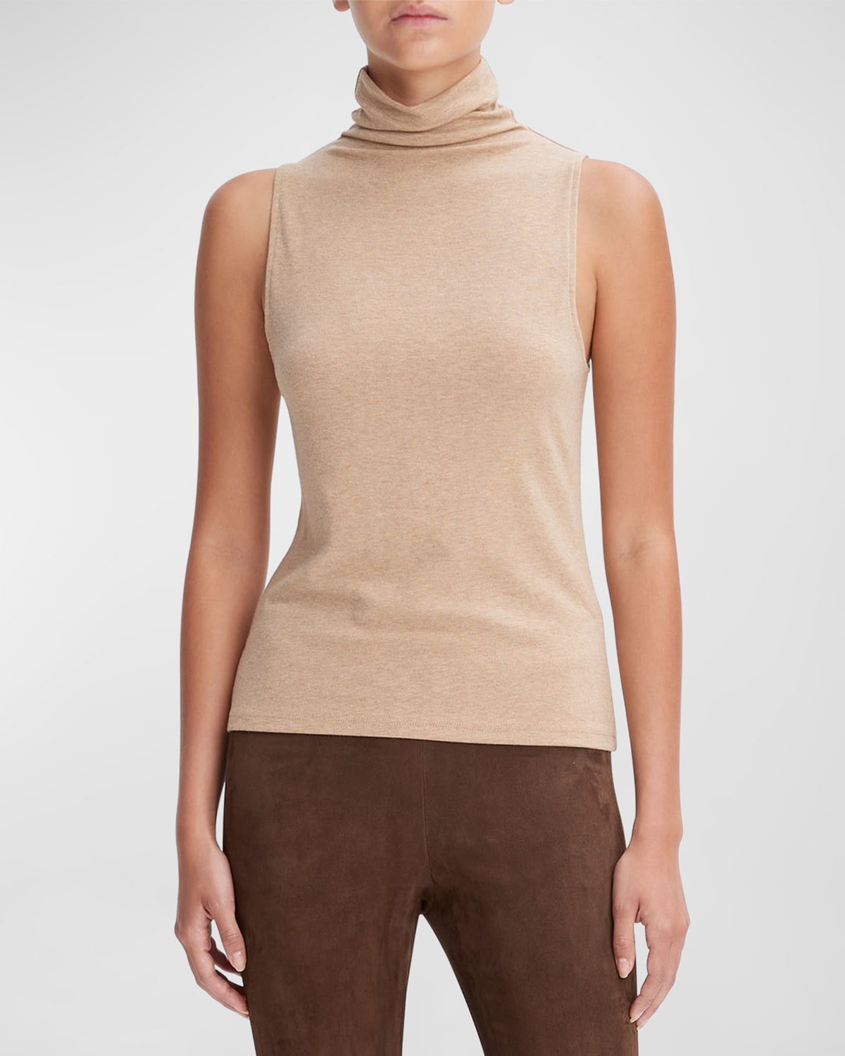 Enza Costa Cashmere Turtleneck Tank Top | Neiman Marcus