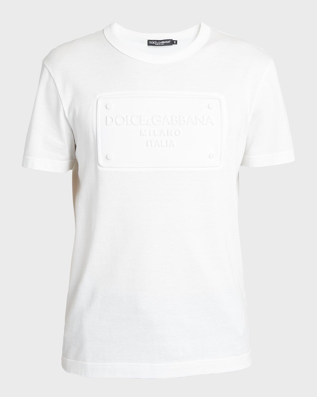 thumbnail interactive-video image 1 of Dolce & Gabbana Side Logo Oversize T-Shirt For Men - Black, Short Sleeve, Crew Neck 1 of 2