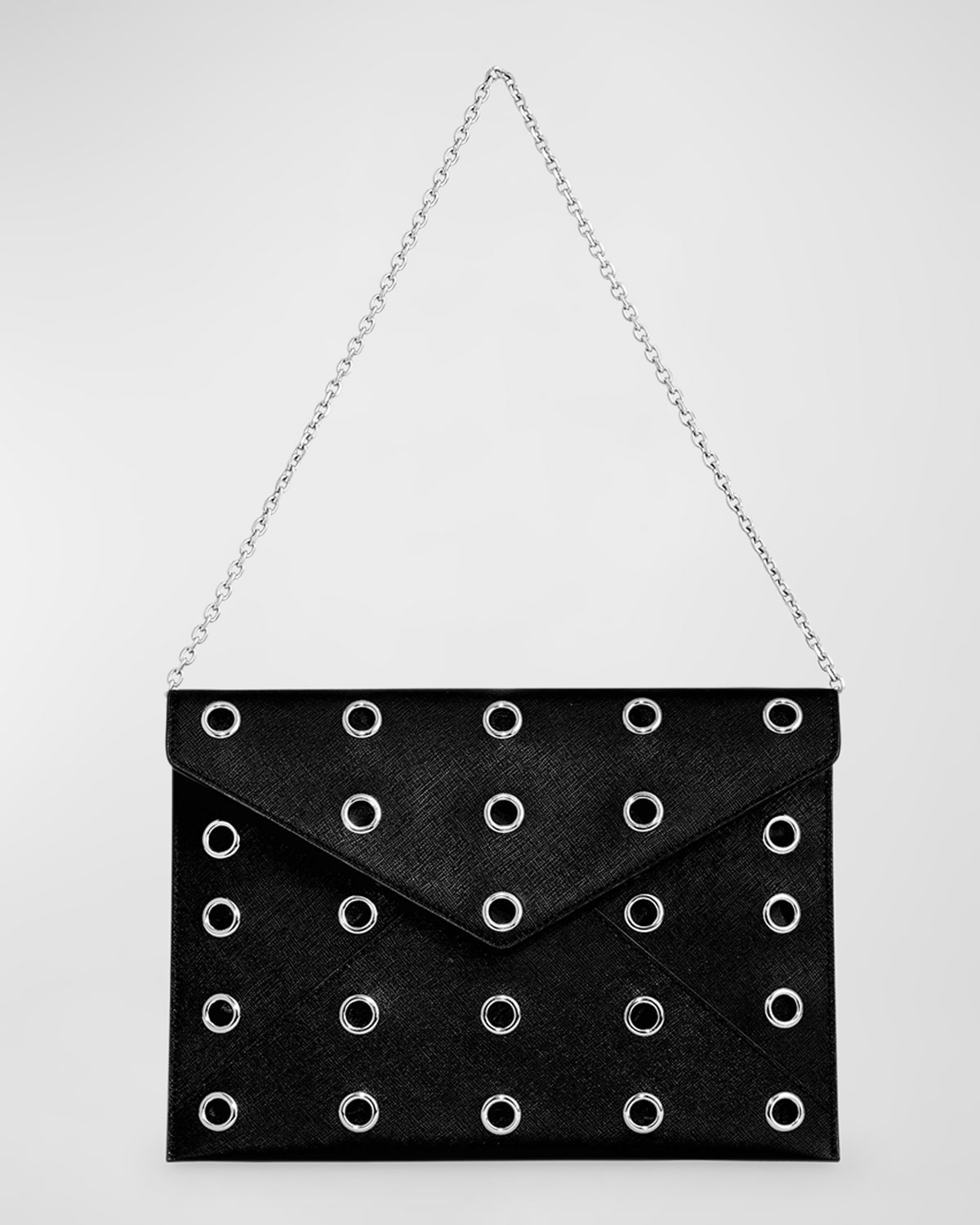 Rebecca Minkoff Leo Metallic Envelope Clutch Bag Neiman Marcus