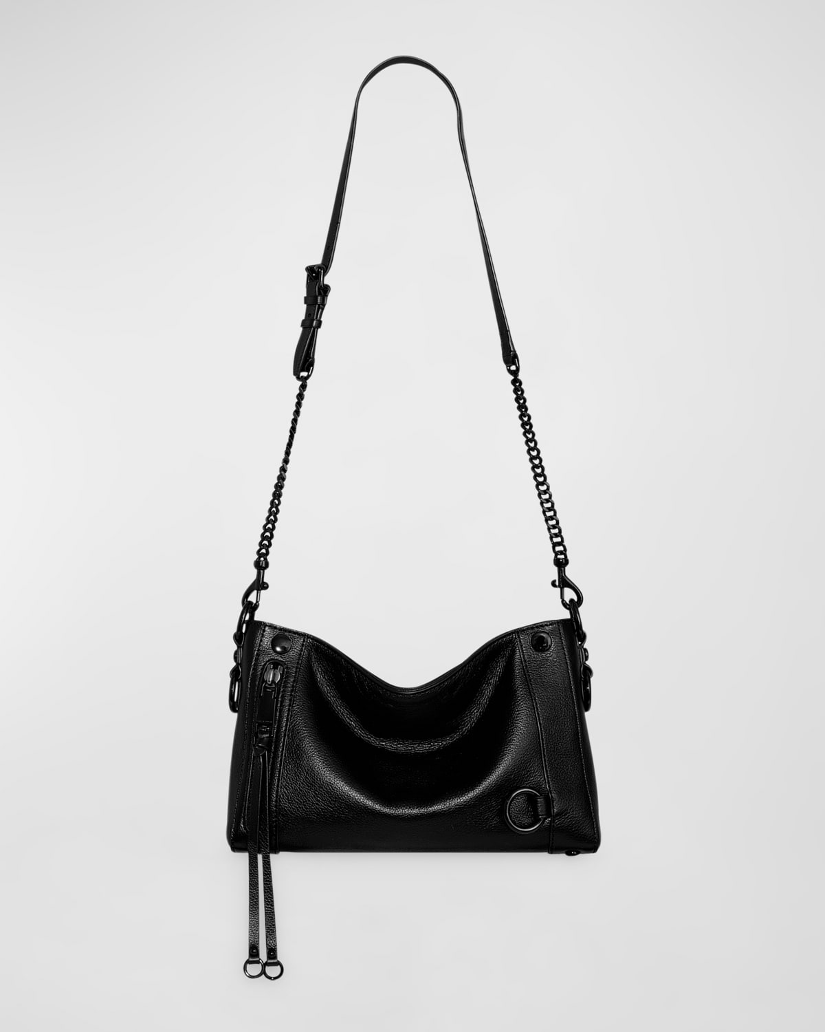 Rebecca Minkoff Zip Around Leather Crossbody Bag | Neiman Marcus