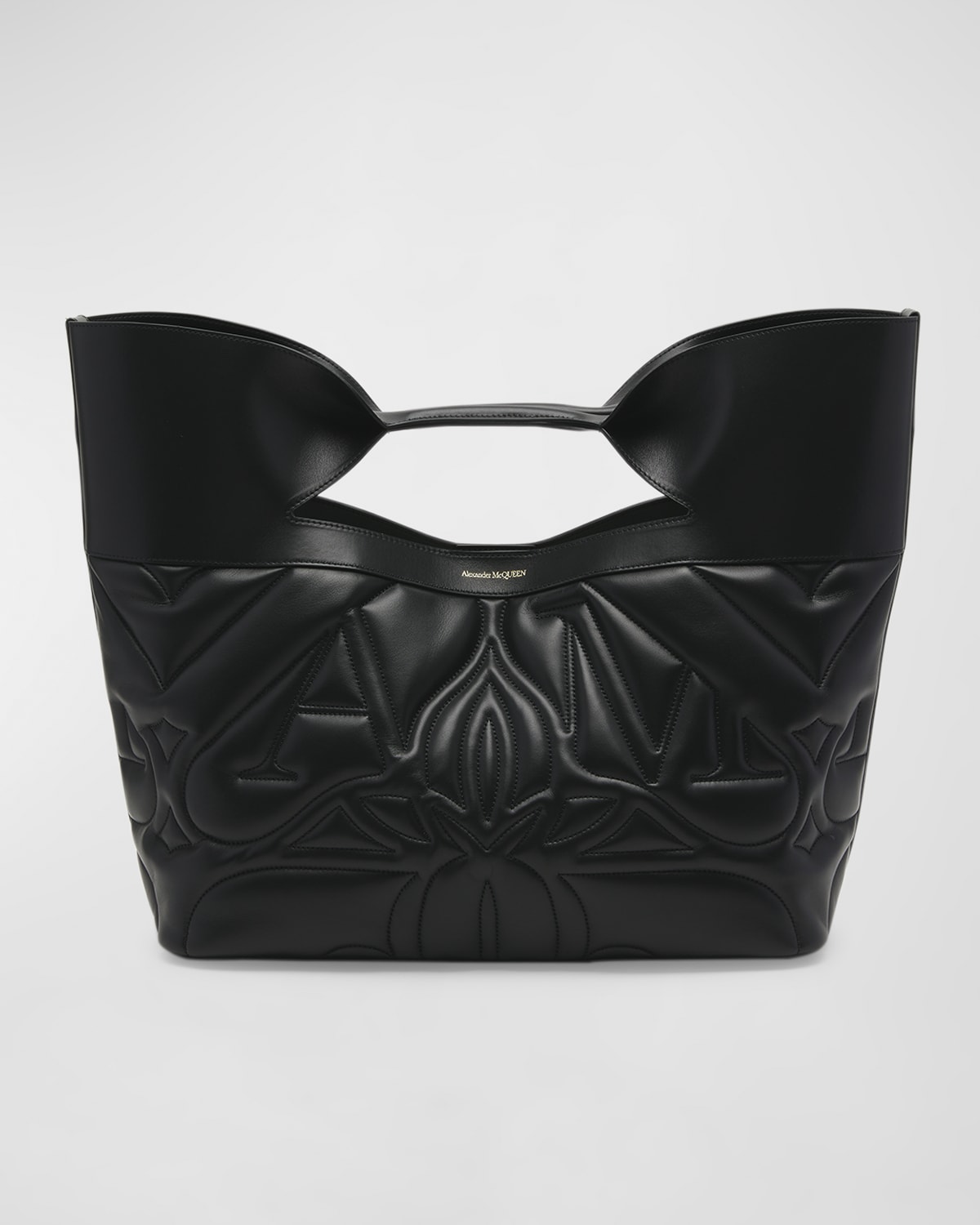 Alexander McQueen The Bow Small Leather TopHandle Bag Neiman Marcus