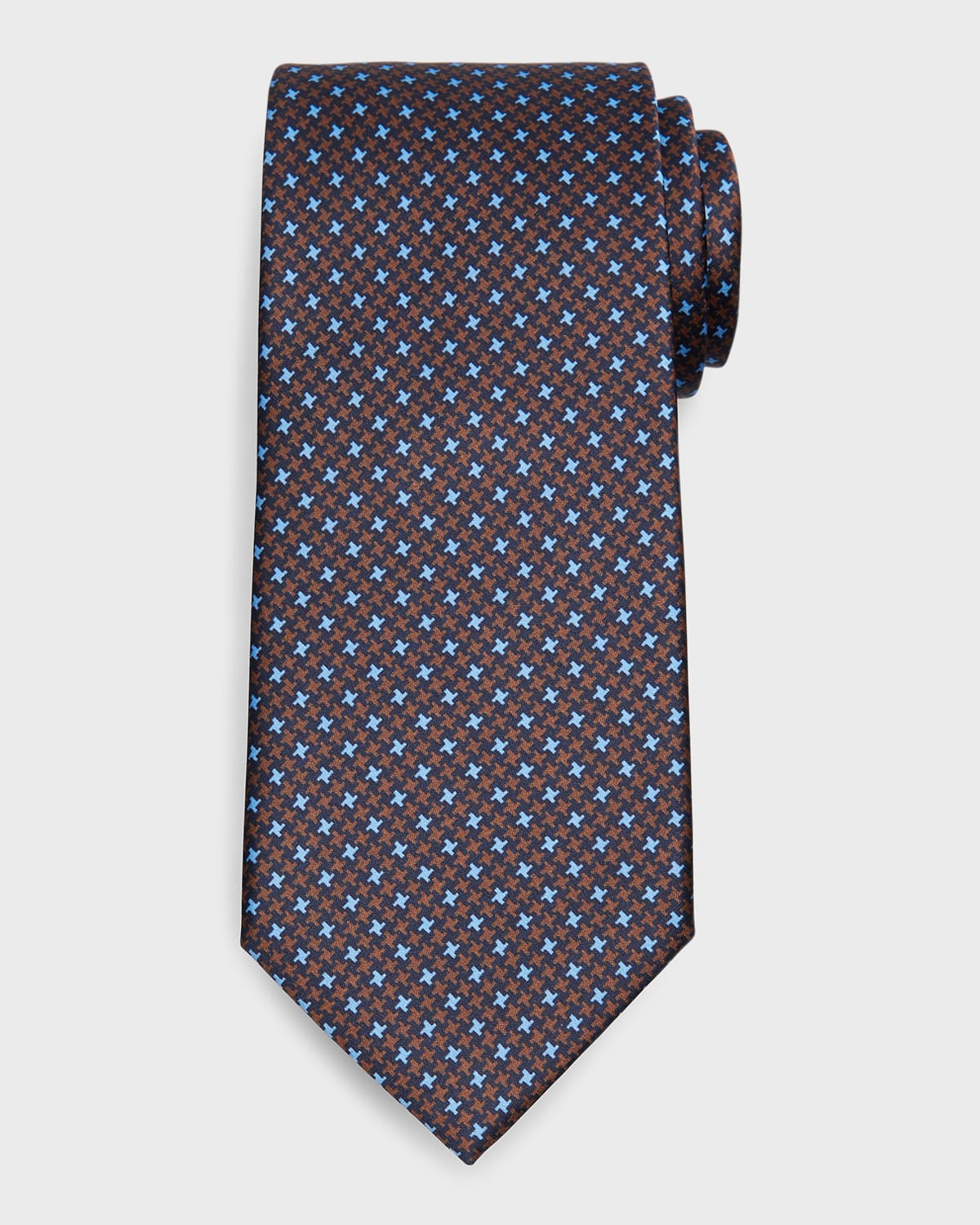 TOM FORD Men's Exploded Houndstooth Silk Tie | Neiman Marcus