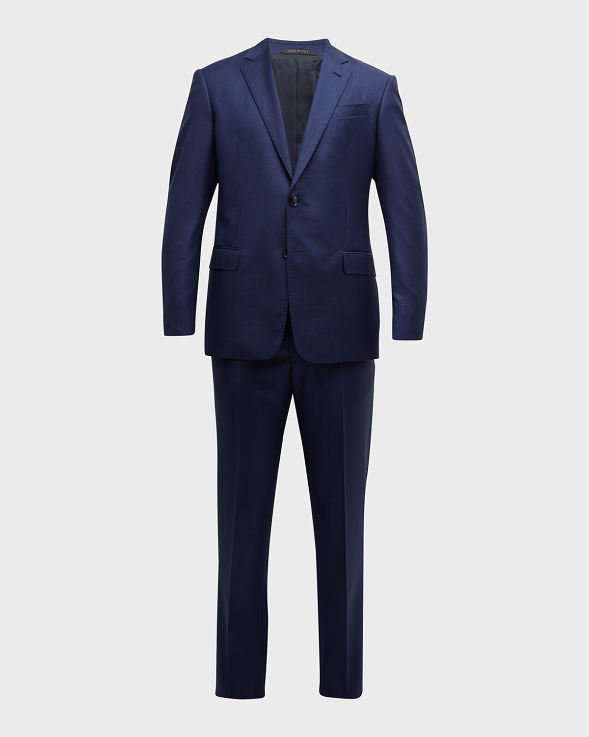 Armani Men's Textured Wool Suit Neiman Marcus