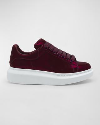 OVERSIZED SNEAKERS IN GUN GREY SMOOTH CALFSKIN