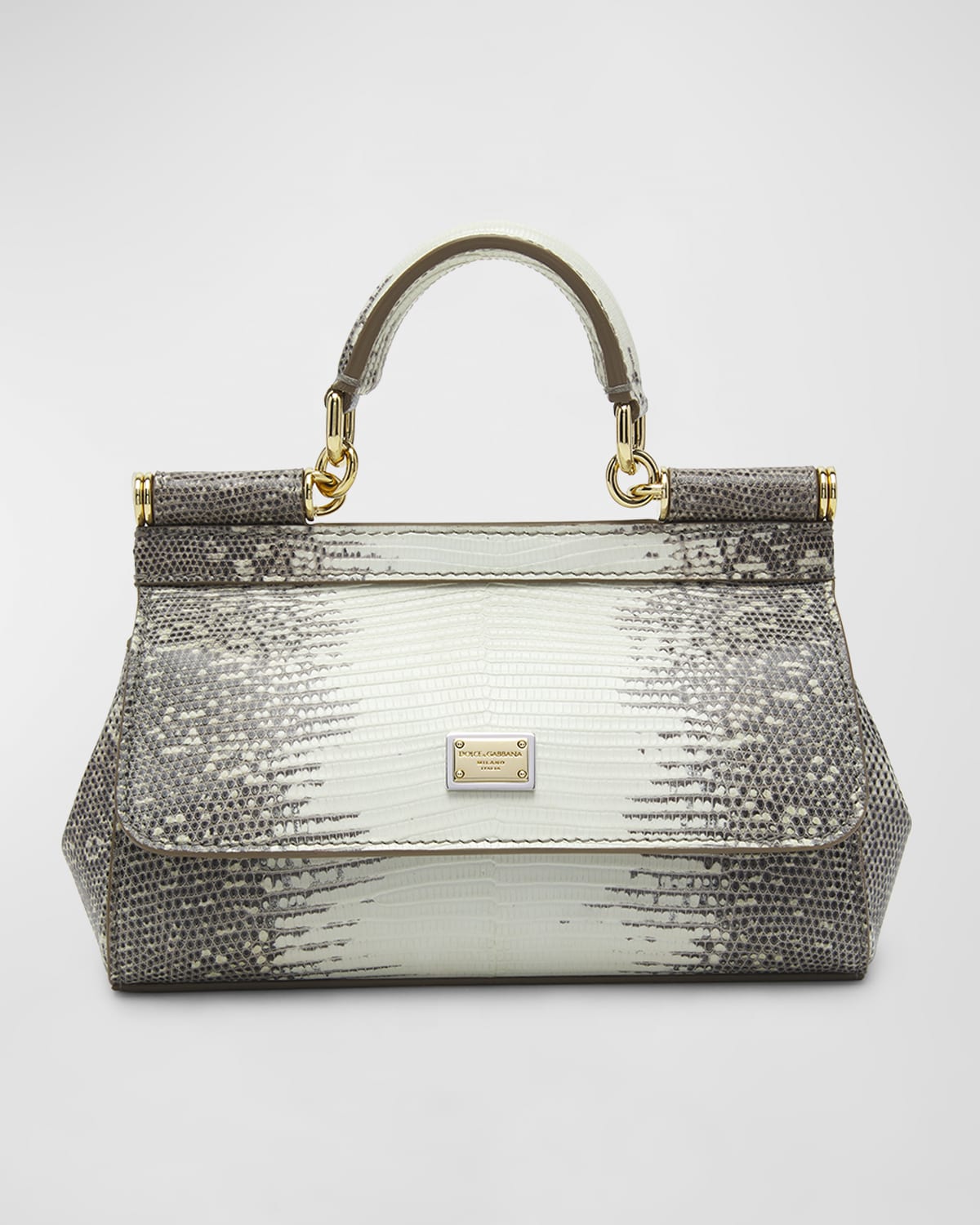Small Sicily Quilted Leather Top Handle Bag