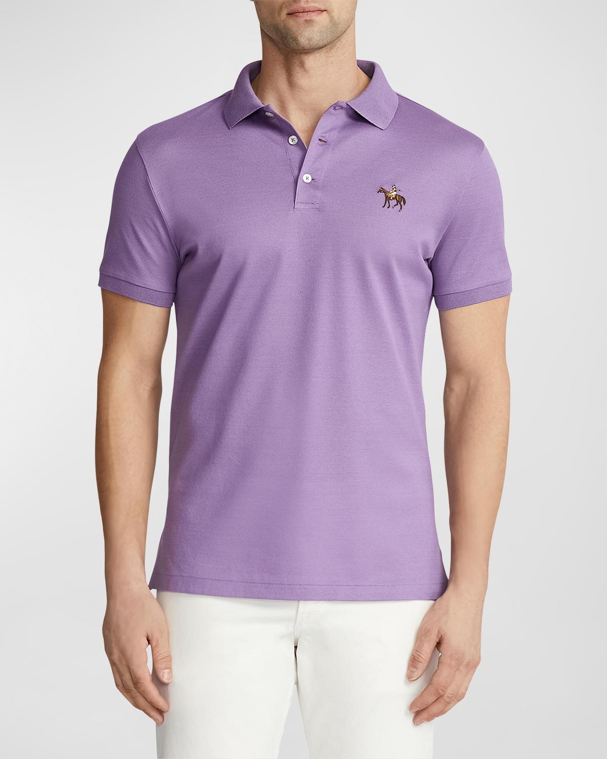 Ralph Lauren Purple Label Men's Embroidered Polo Shirt | Neiman Marcus