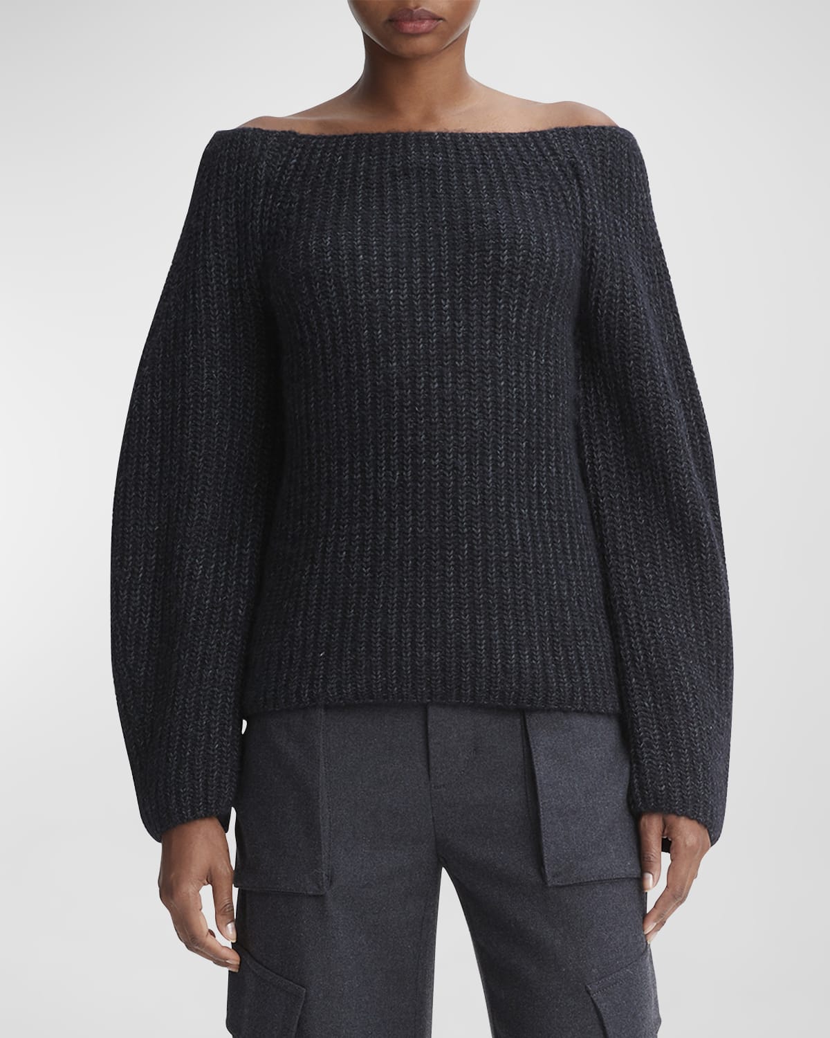 Vince Multicolor Marled Wool Crewneck Sweater | Neiman Marcus
