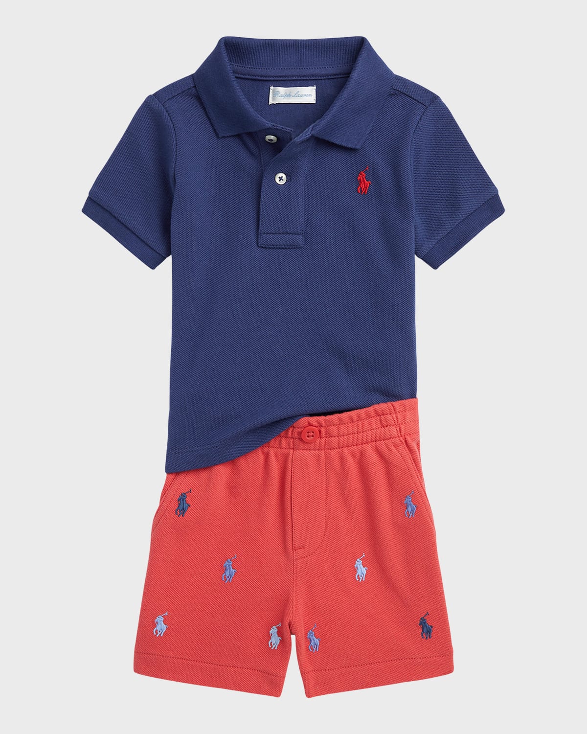 Ralph Lauren Childrenswear Boy's Polo Bear Graphic TShirt & Shorts Set