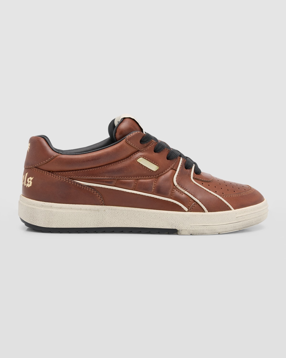 Neon Palm Leaf Tropical Print Men's Low Top Shoes