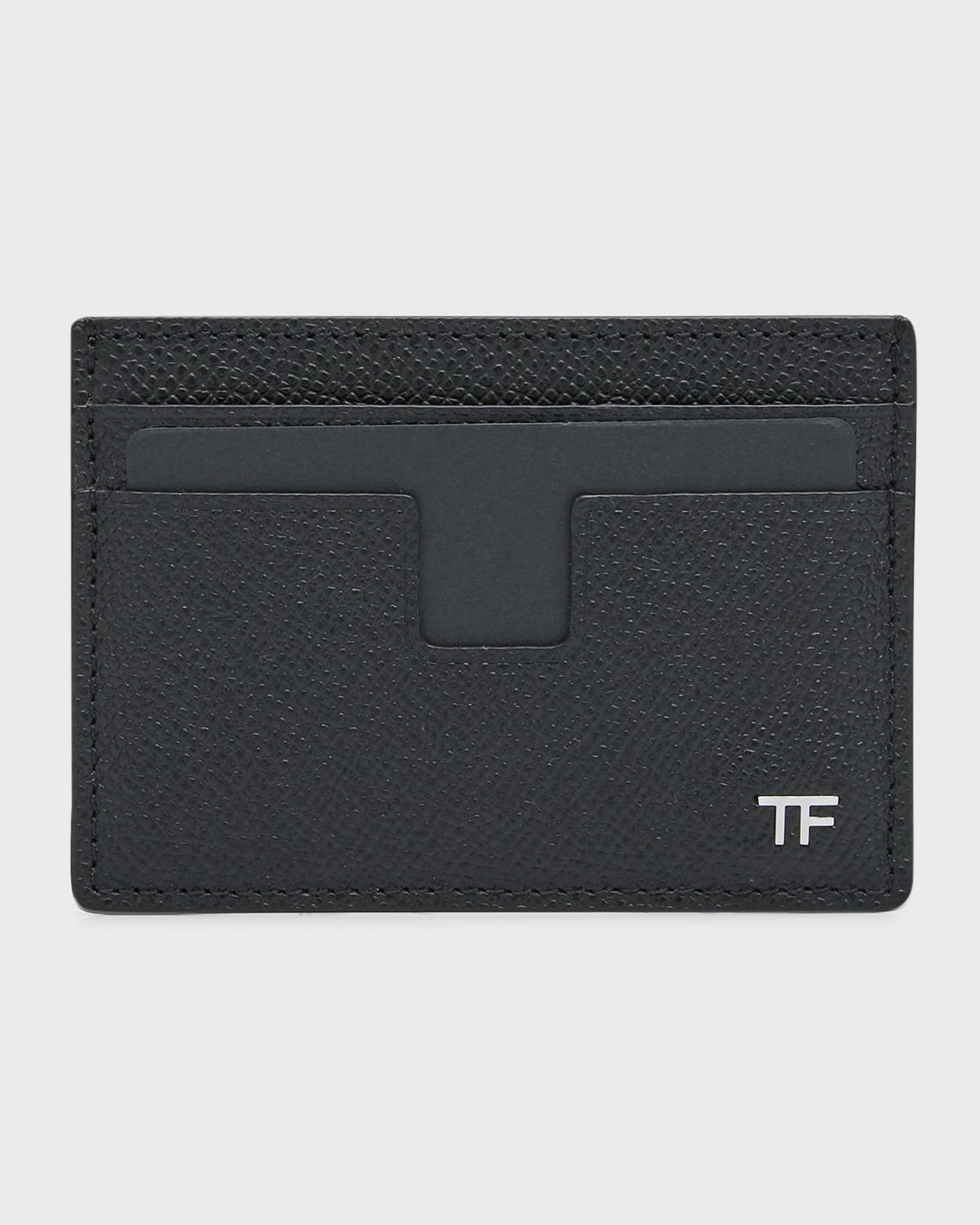 Tom Ford Men's Croc-Embossed Leather Money Clip Card Holder