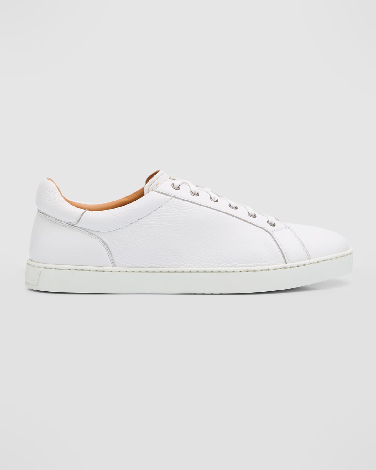 Santoni Men's Double Buckle Leather Low-Top Sneakers | Neiman Marcus