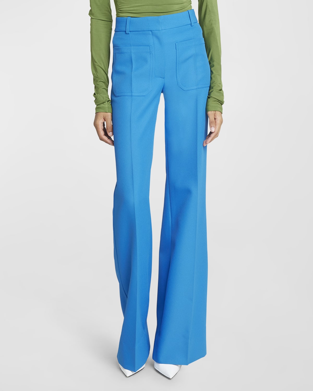 Verena | Women’s Gingham Wide-Leg Spring Trousers