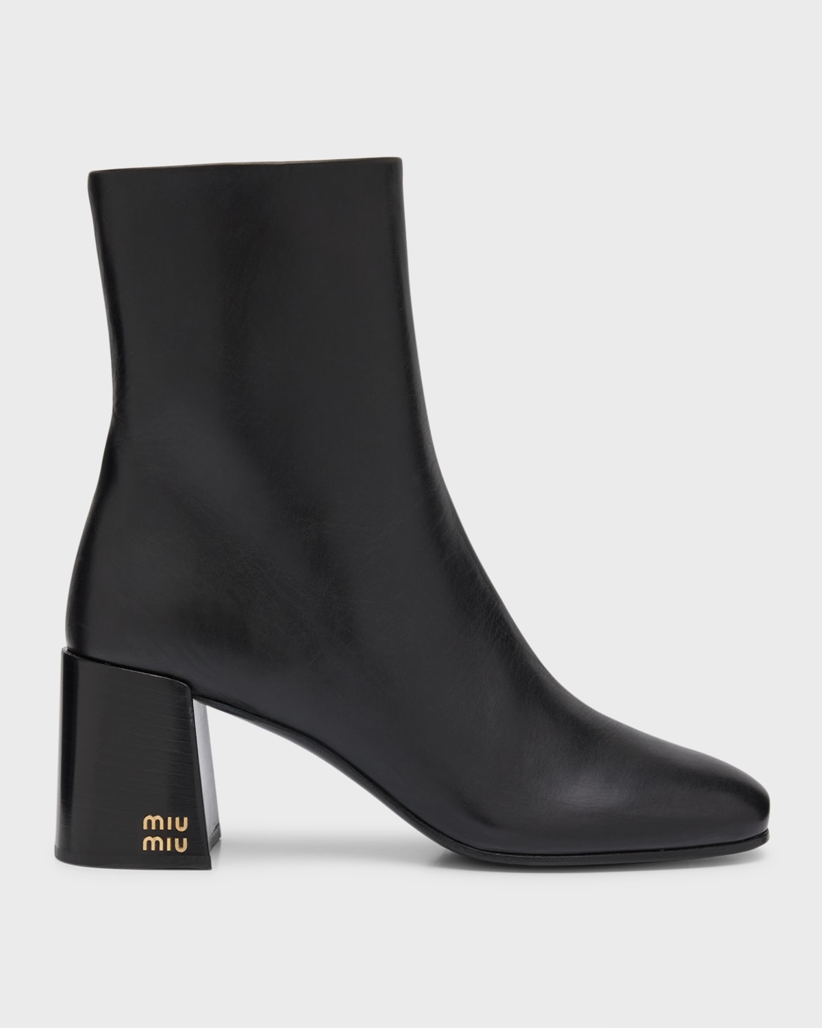 block heel booties brown