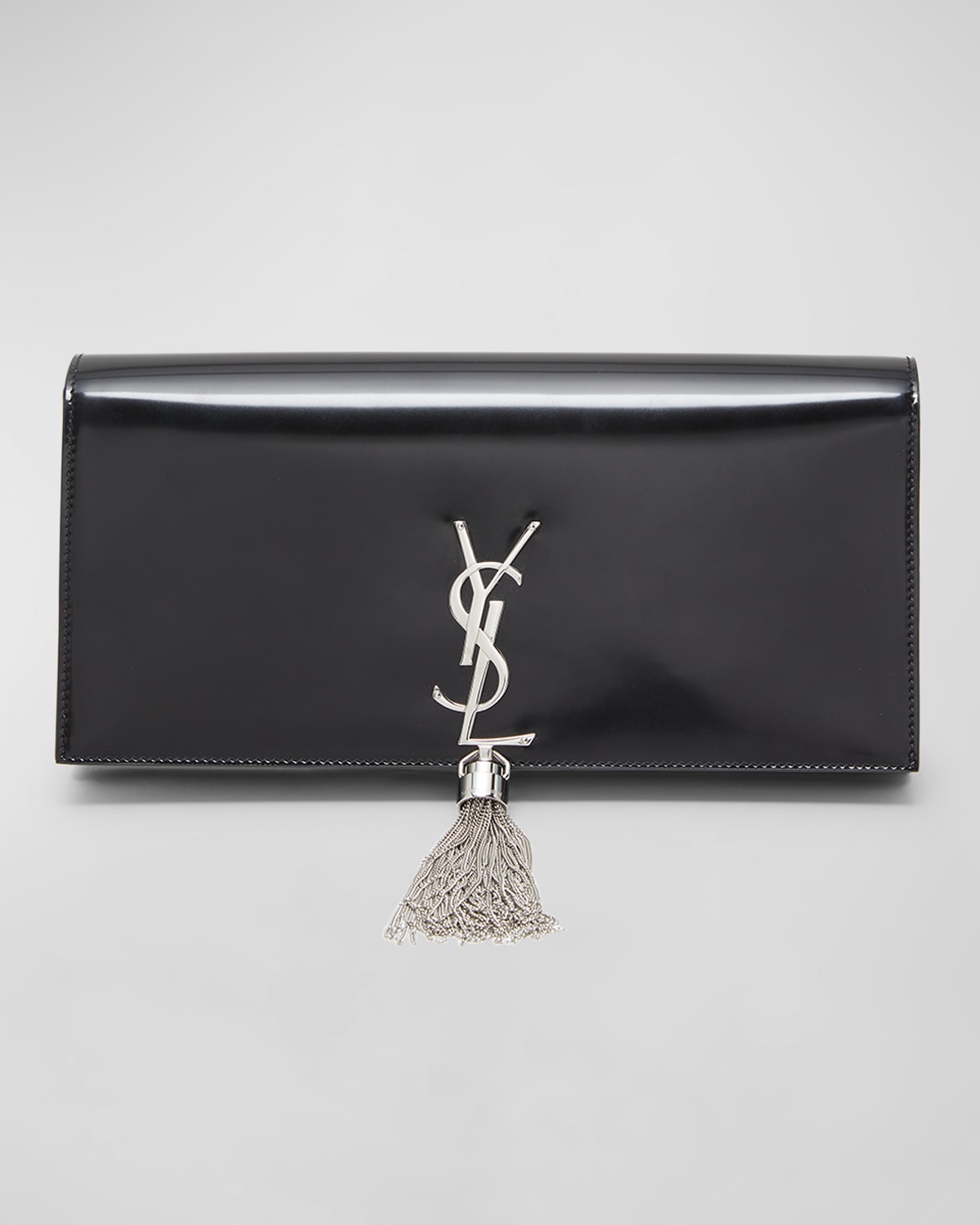 Saint Laurent Kate YSL Quilted Leather Clutch Bag | Neiman Marcus