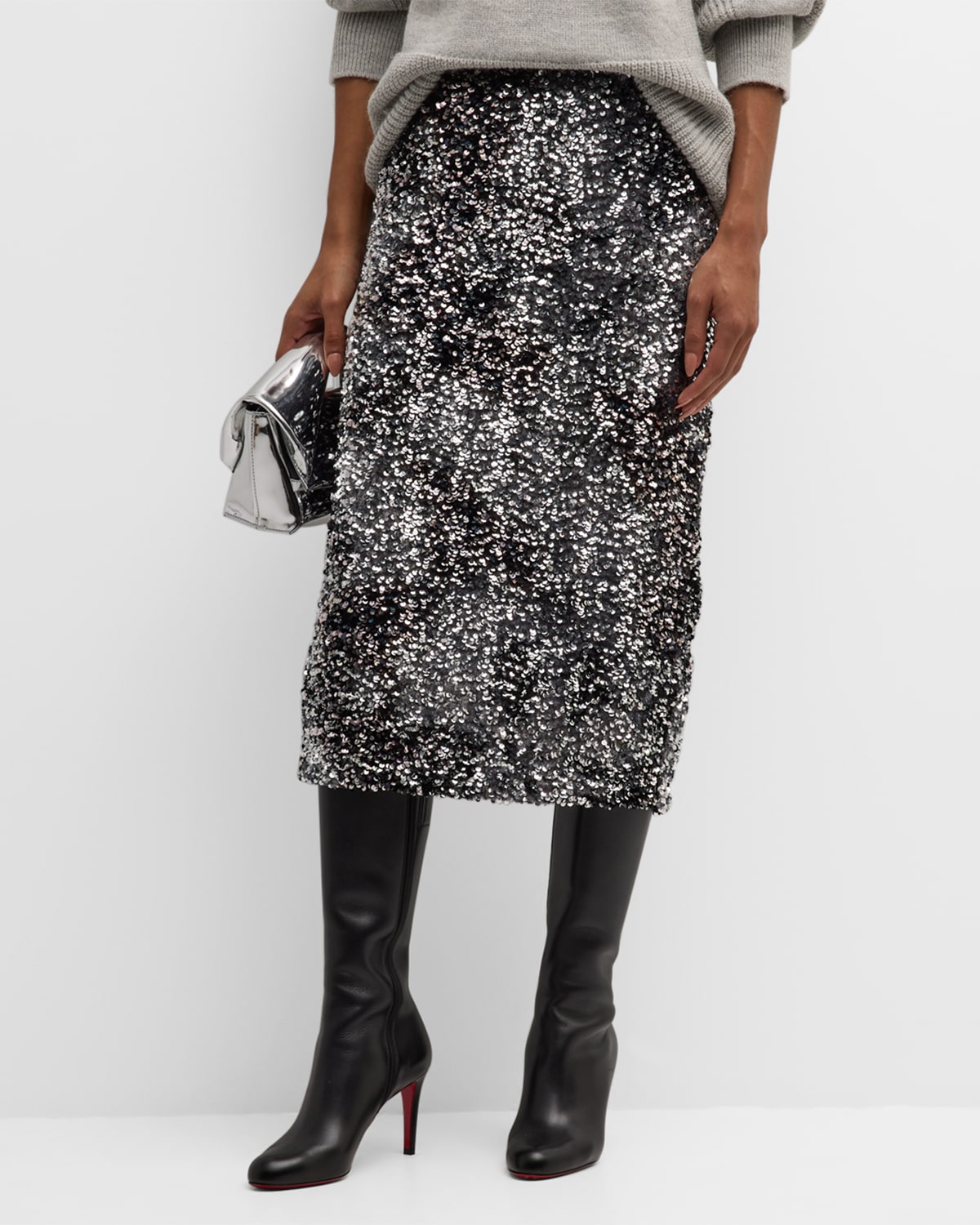 RESTOCKED :Syd Sequin Midi Skirt