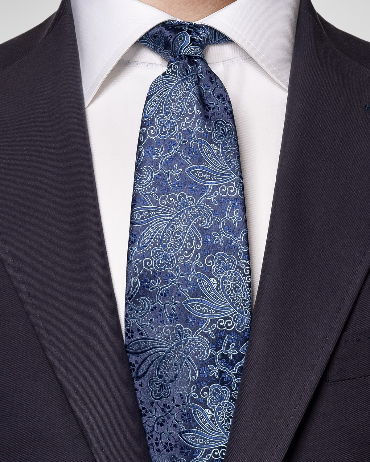 Eton Men's Medallion Silk Tie | Neiman Marcus