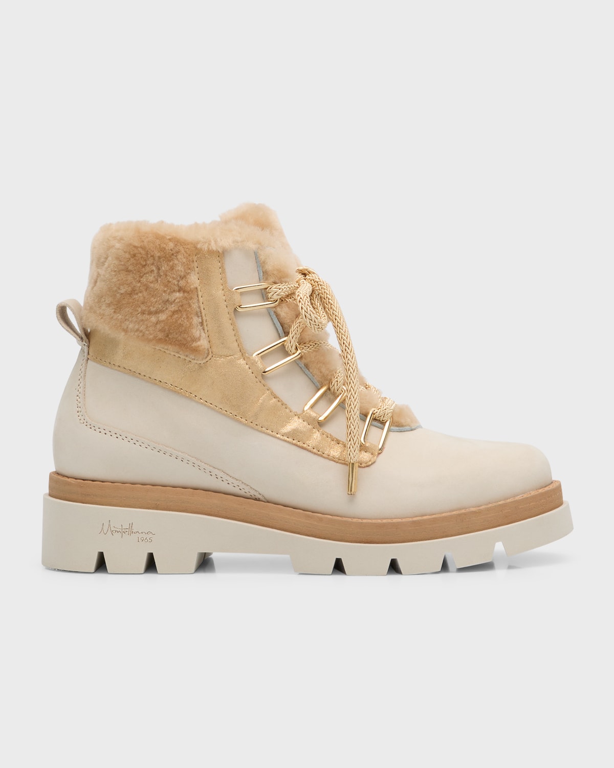 shearling hiking boots