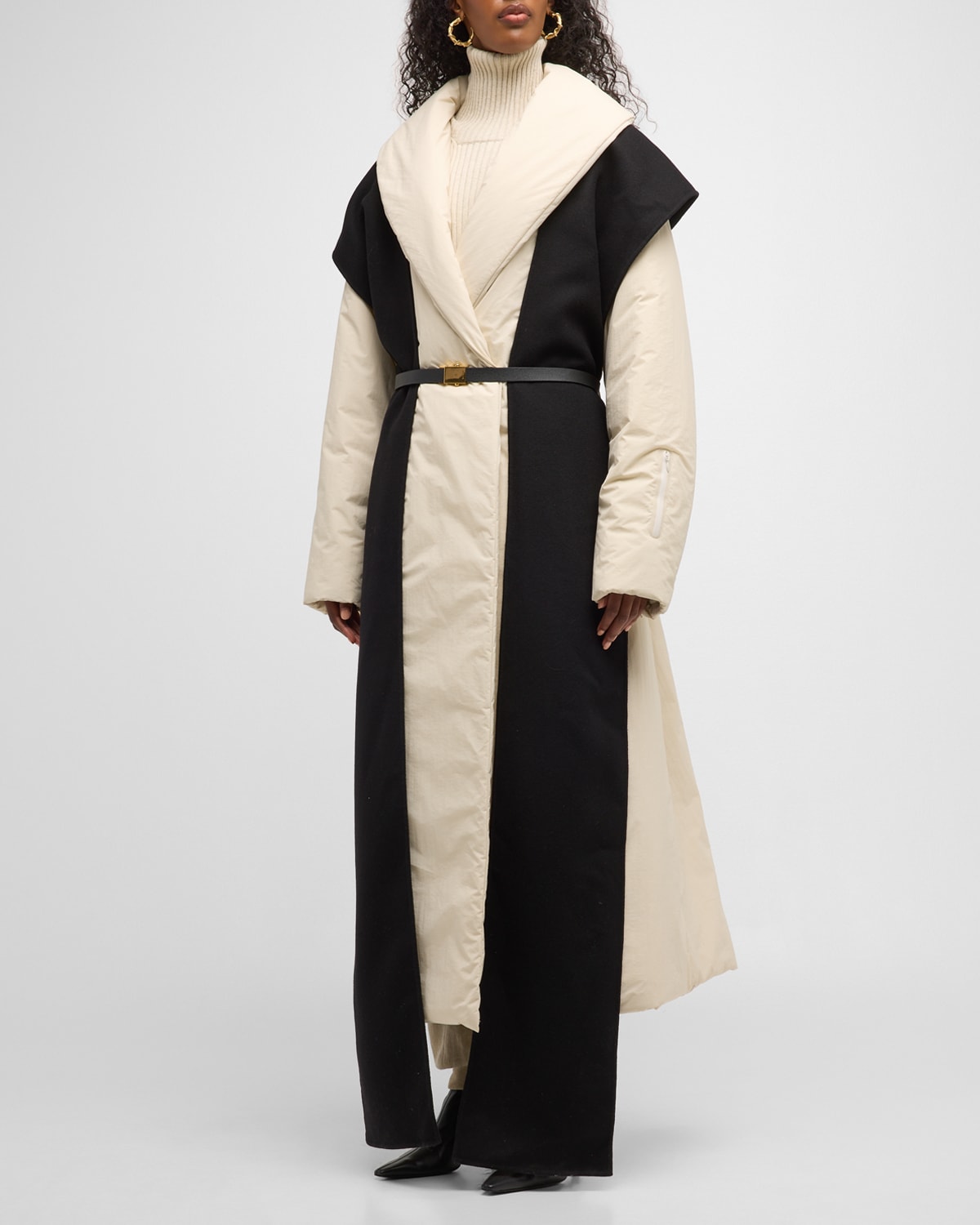Filovia Wool Lyocell Trench Coat