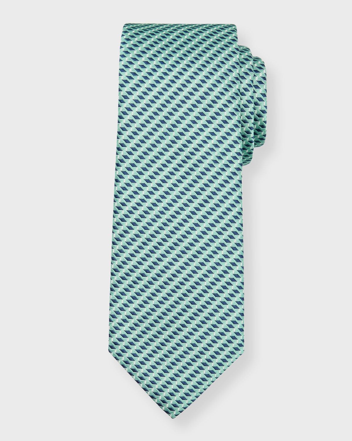Emporio Armani
 Checked Silk Blend Jacquard Tie