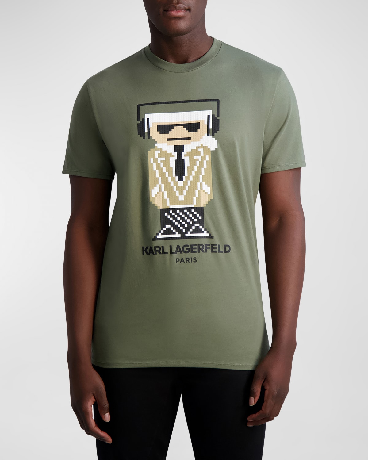 Karl Lagerfeld Regular Letters Mens T Shirt Black main image 0