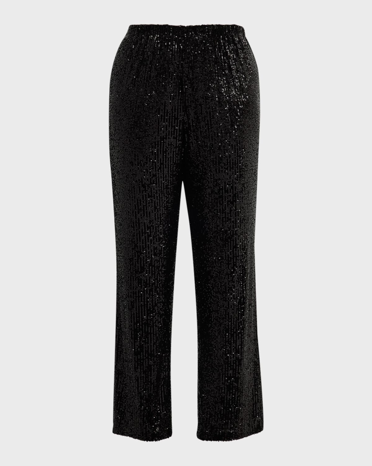 Caroline Rose Plus Plus Size Stretch Velvet Slim Legging Pants | Neiman ...