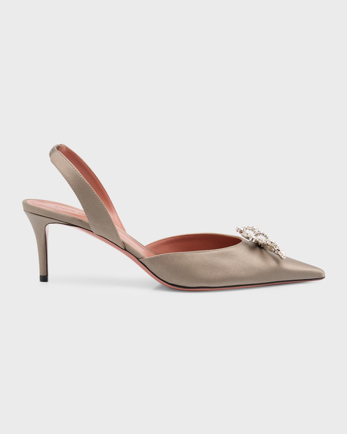 Amina Muaddi Rosie Crystal Bow Halter Pumps | Neiman Marcus