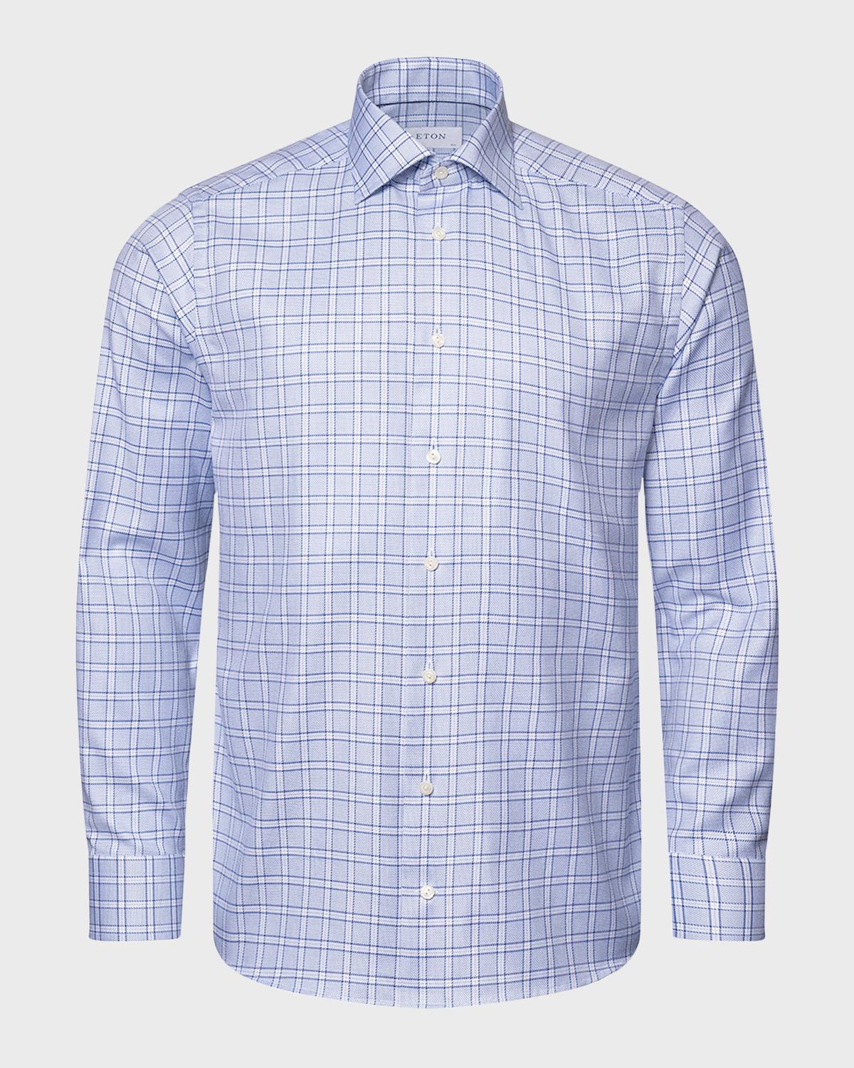 Eton Men's Contemporary Fit Cotton Twill Dress Shirt | Neiman Marcus