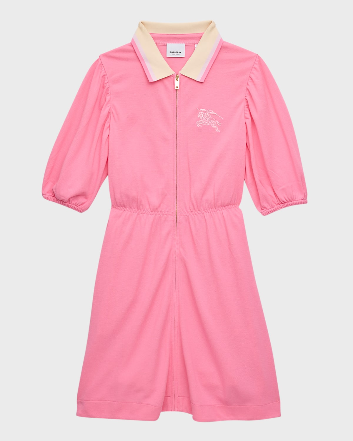 Burberry Girl's Alesea Embroidered Polo Dress, Size 3-14 | Neiman