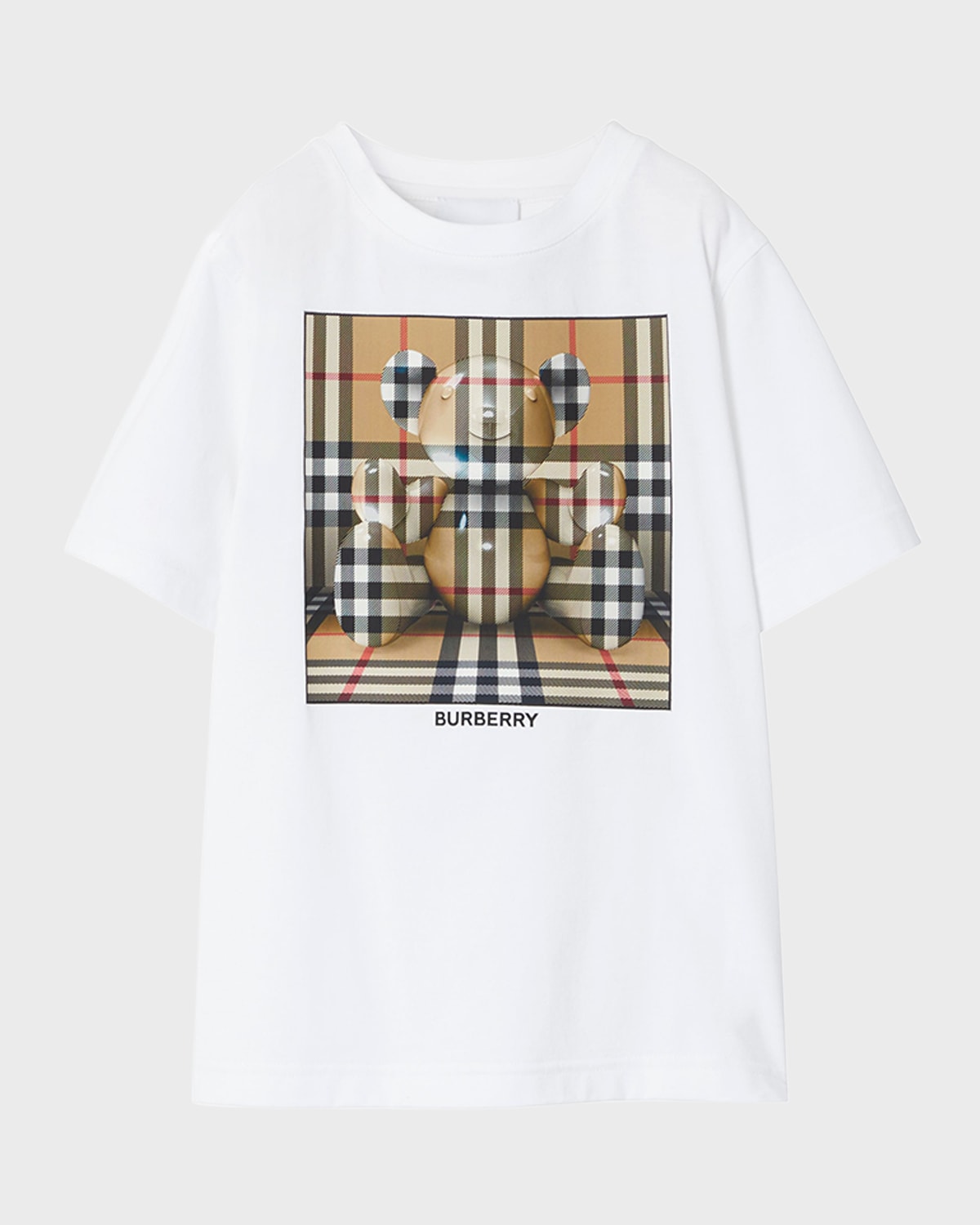 Burberry Cedarstamp Kids Girls T Shirt In Light Pink