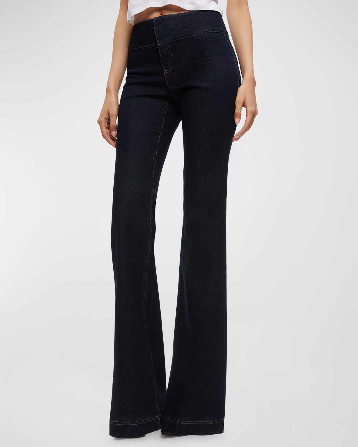 Teeny Fit Flare Bootcut Pant Regal Romance Sapphire - Alice + Olivia
