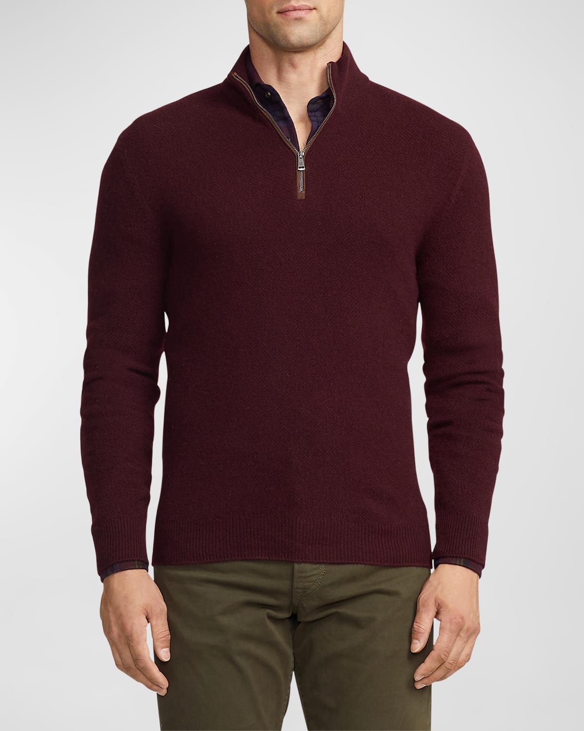 Ralph Lauren Purple Label Men's Cashmere Fair Isle Sweater | Neiman Marcus
