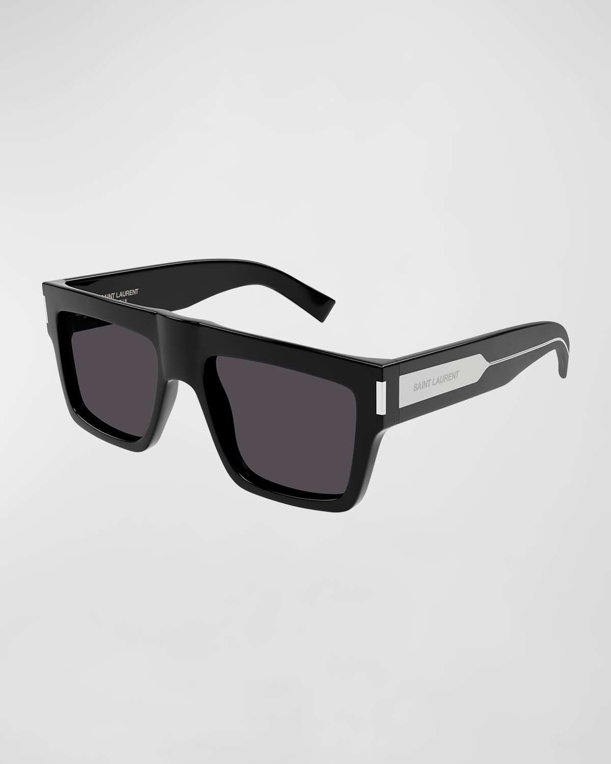 Saint Laurent Men's SL 615 Plastic Rectangle Sunglasses | Neiman Marcus