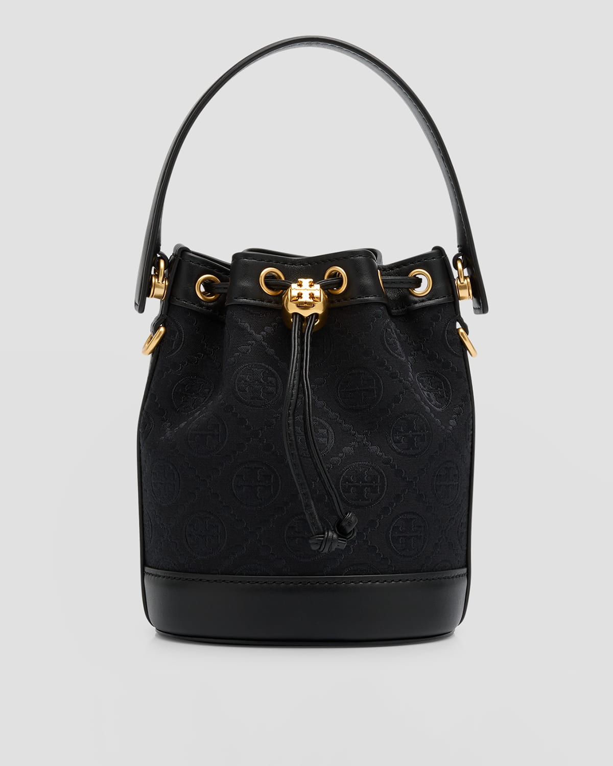 Tory Burch T Monogram Patent Embossed Bucket Bag Neiman Marcus