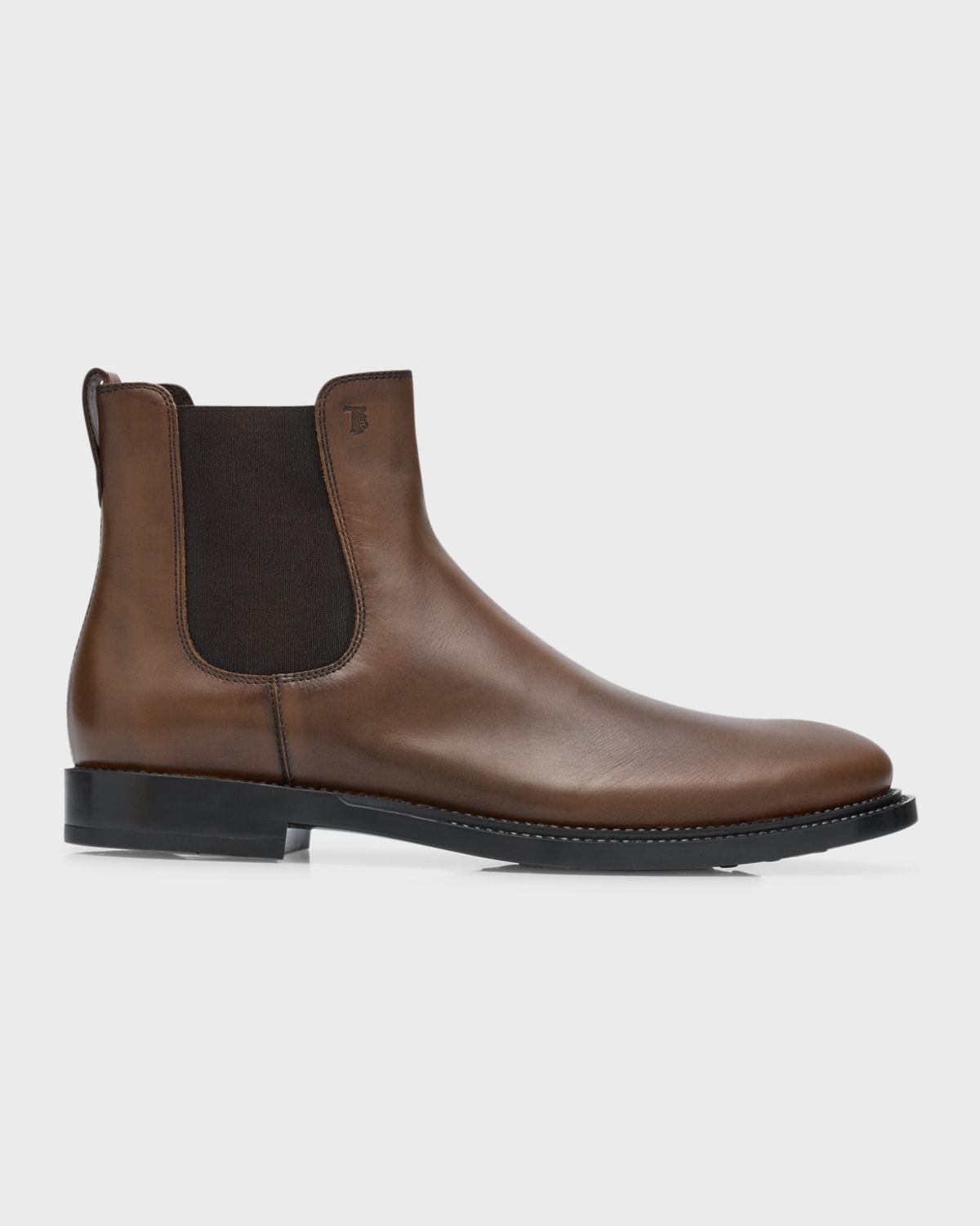 Armani Men's Leather Chelsea Boots Neiman Marcus