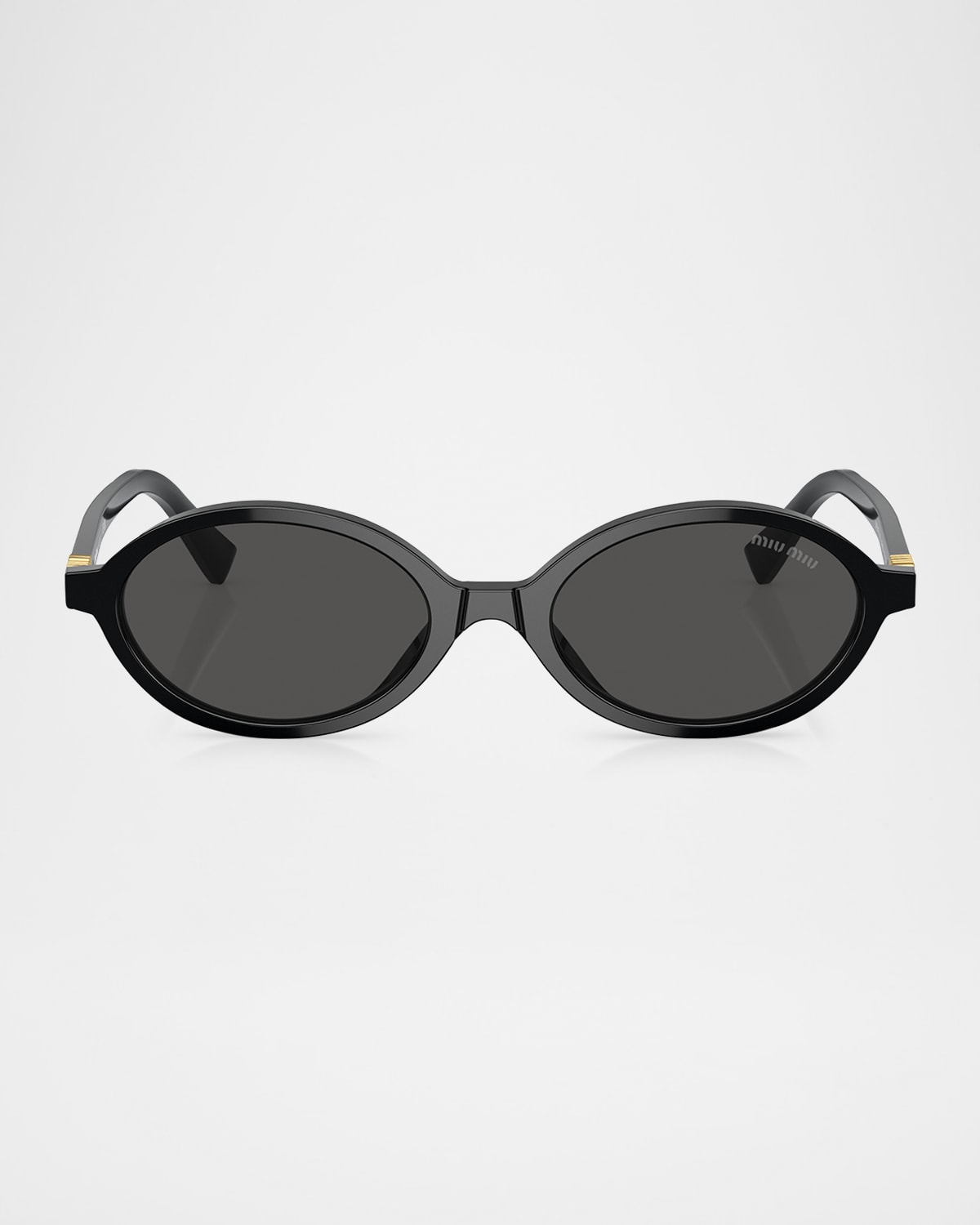ゆゆ Miu Miu Acetate Oval Sunglasses | Neiman Marcus