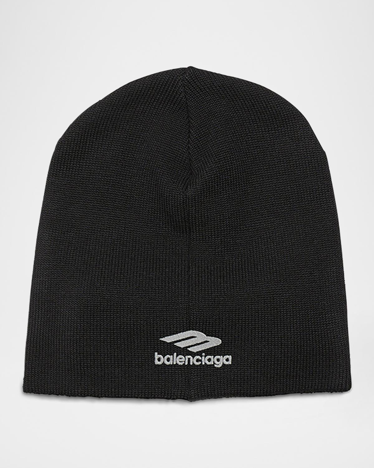 Balenciaga Men's 3B Sports Icon Goggle Beanie | Neiman Marcus