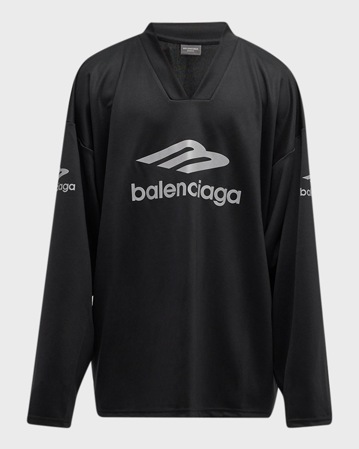 Balenciaga Men's 3B Sports Icon Ski Long-Sleeve T-Shirt | Neiman