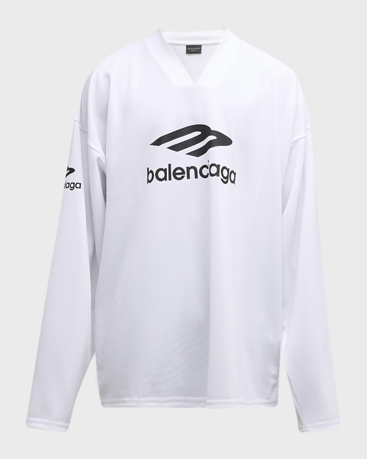 Balenciaga Men's 3B Sports Icon Ski Long-Sleeve T-Shirt | Neiman