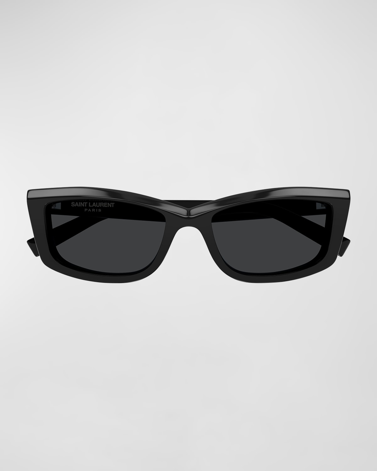 Saint Laurent Logo Acetate Cat-Eye Sunglasses | Neiman Marcus