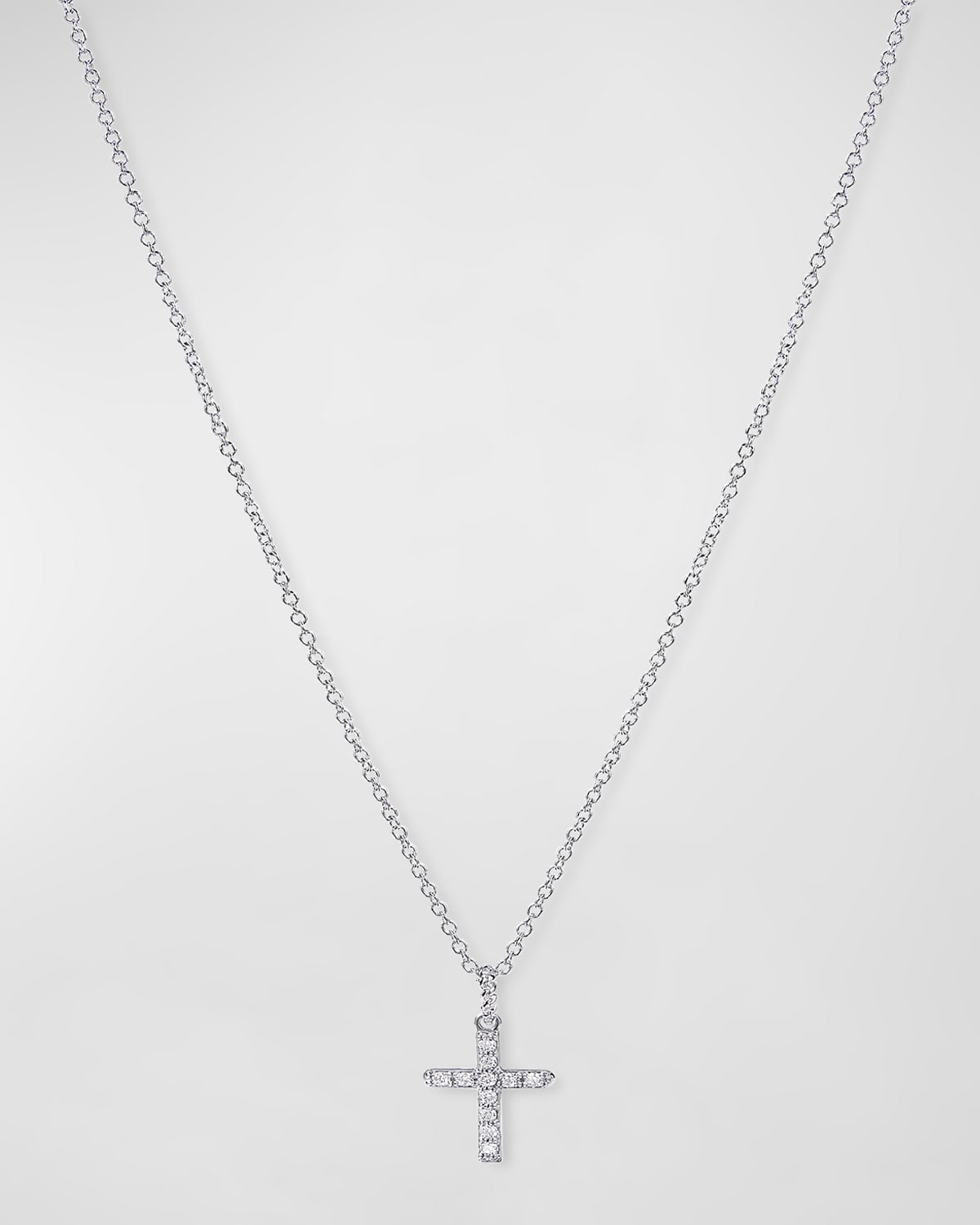 David Yurman Cable Collectibles Cross Necklace with Diamonds in Gold on ...