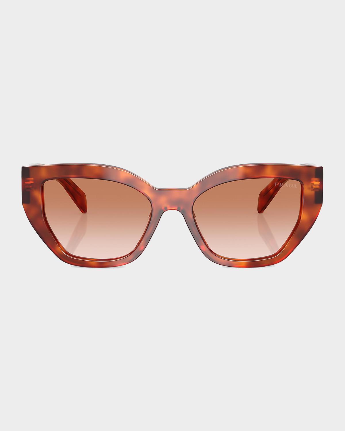 【付属品完備 美品】PRADA sunglasses butterfly RED Logo Acetate Butterfly Sunglasses | Neiman Marcus