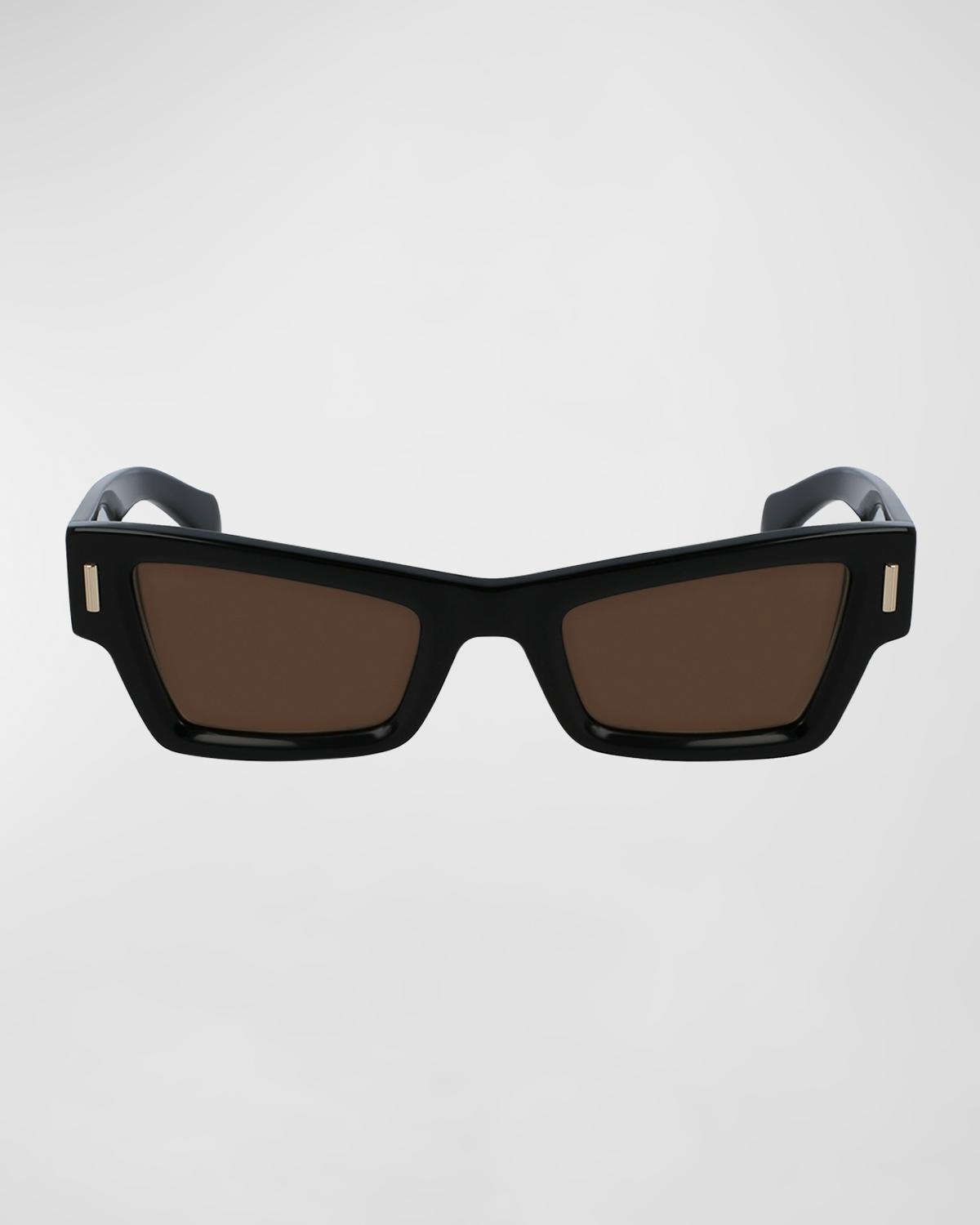 Ferragamo Rivets Acetate Cat-Eye Sunglasses | Neiman Marcus
