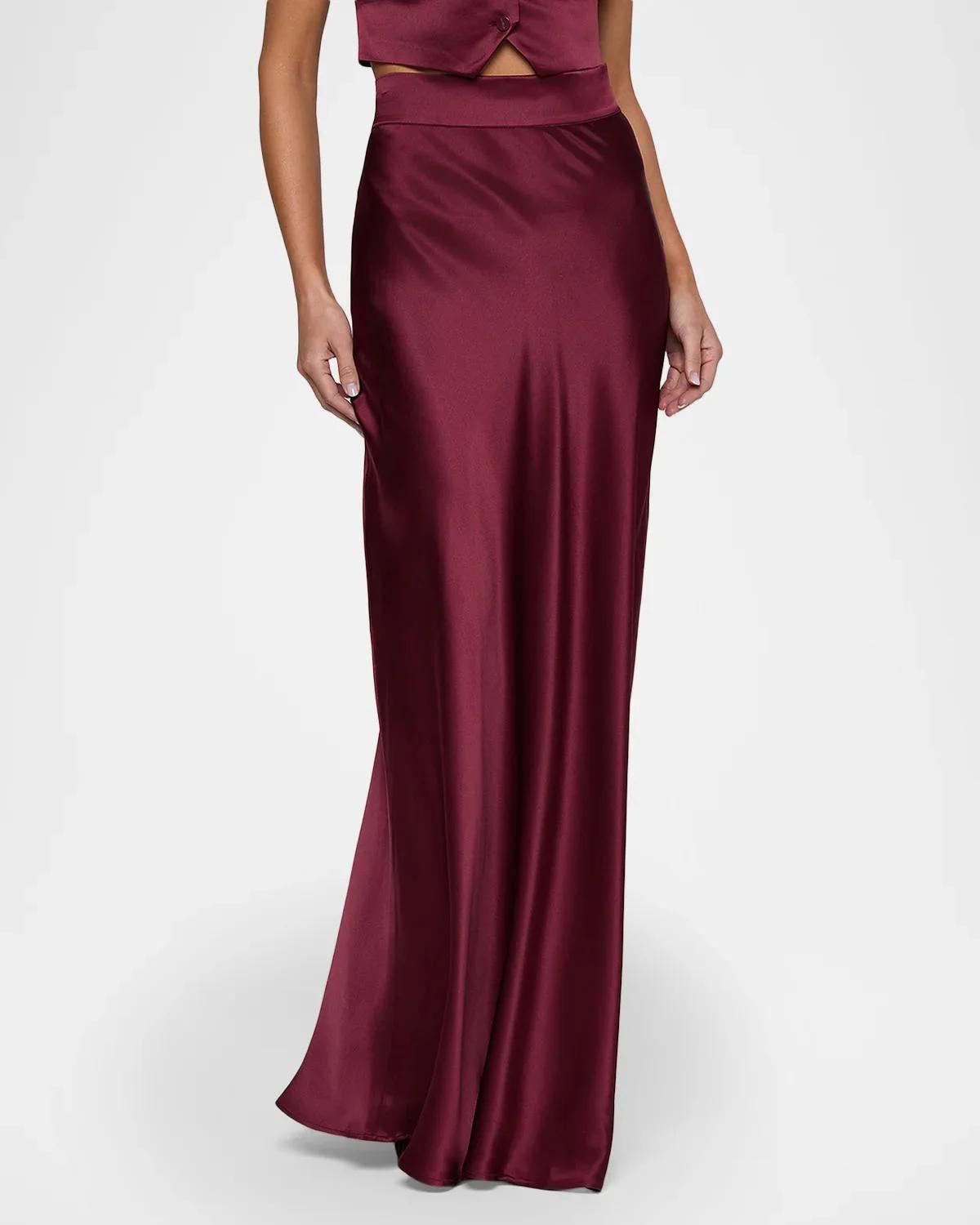 Ryker Silk Maxi Skirt - thumbnail 4